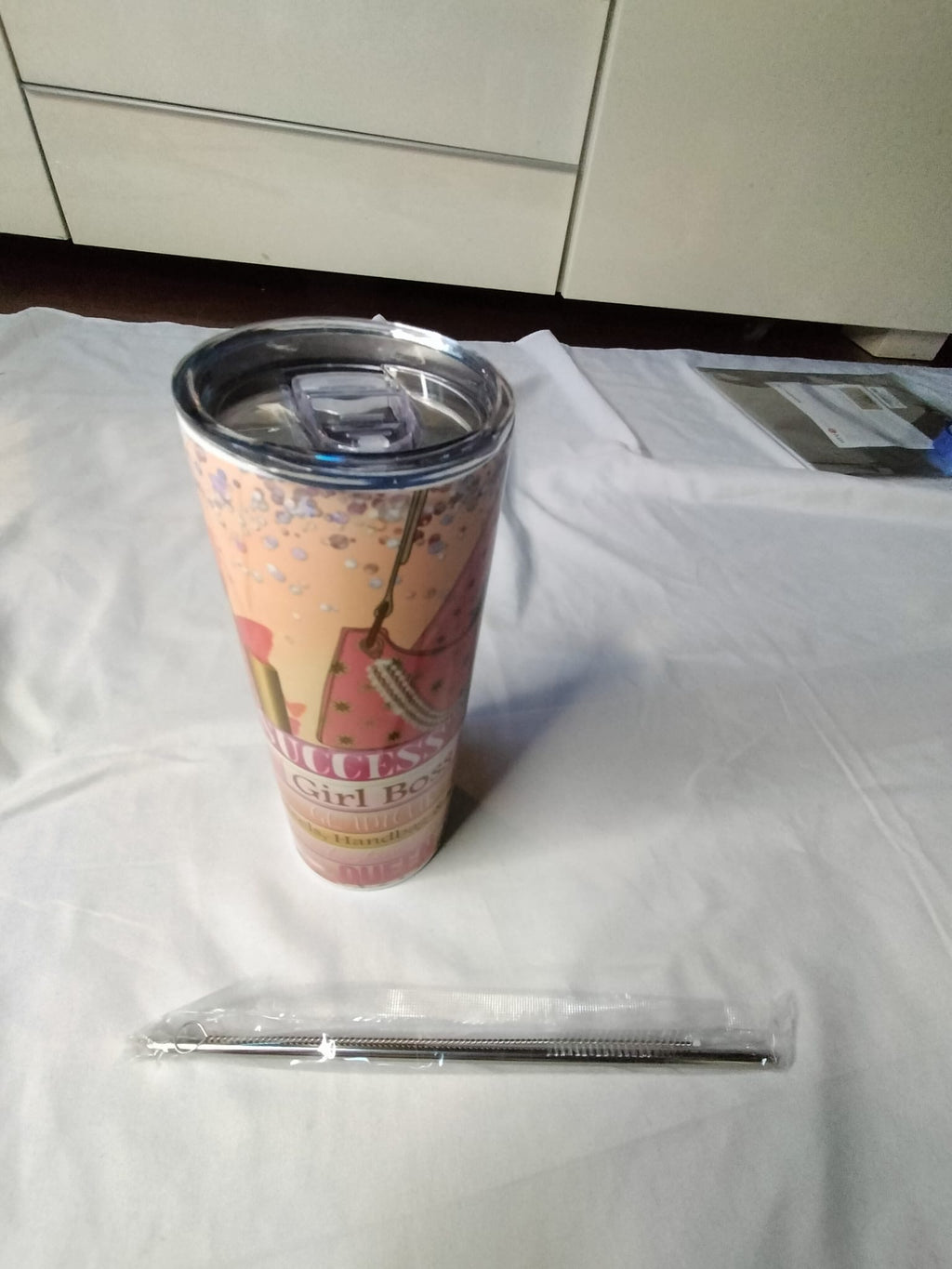 20oz “Girl Boss” Tumbler – Pink Glam