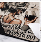 Nope, Not Today - All Peopled Out Mouse Pad