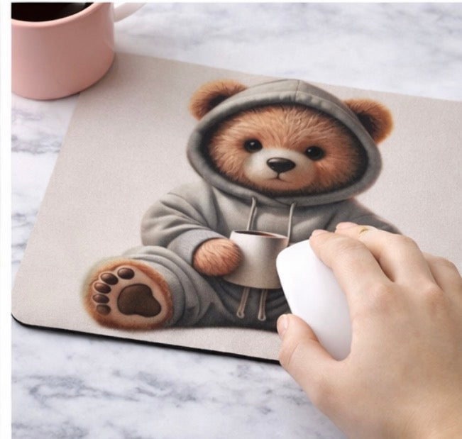 Cute Teddy Bear Mouse Pad
