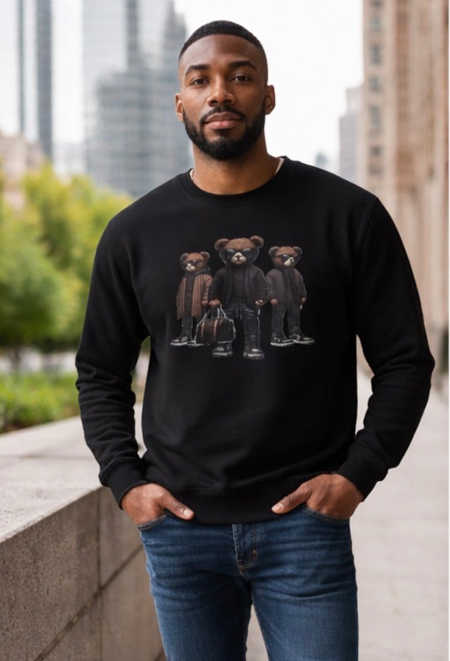 Premium Teddy Bear Graphic Sweatshirt – Luxury Streetwear Style