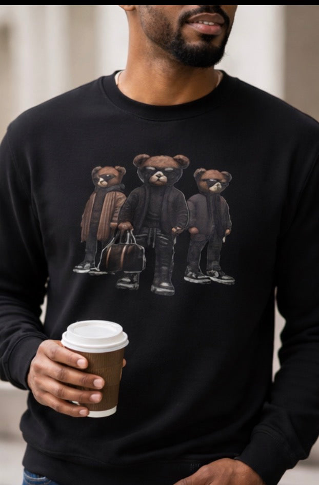 Premium Teddy Bear Graphic Sweatshirt – Luxury Streetwear Style