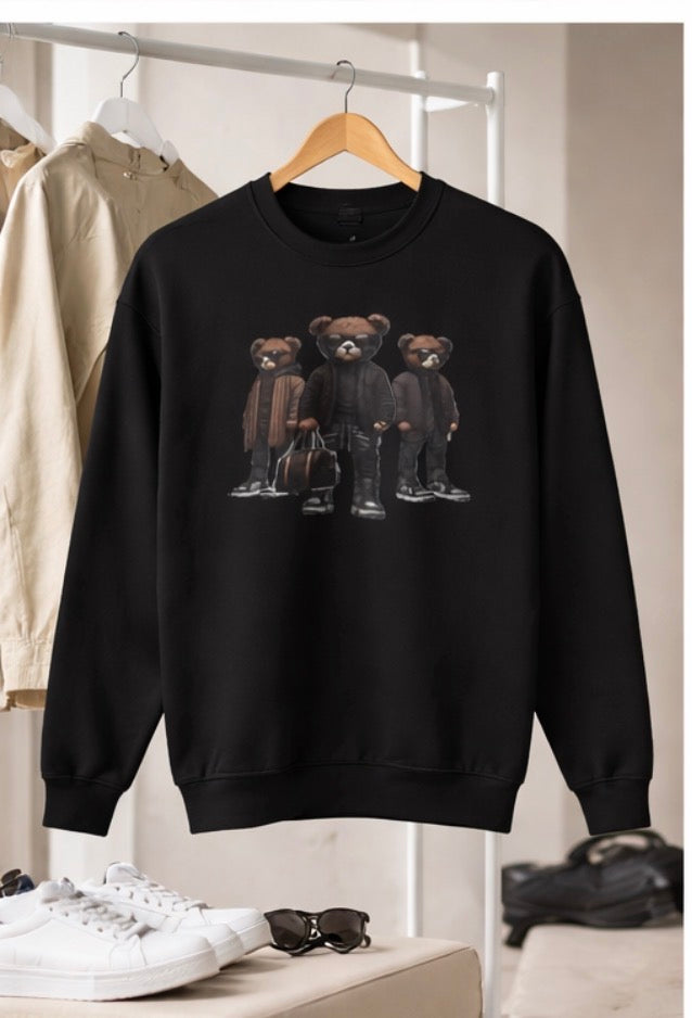 Premium Teddy Bear Graphic Sweatshirt – Luxury Streetwear Style