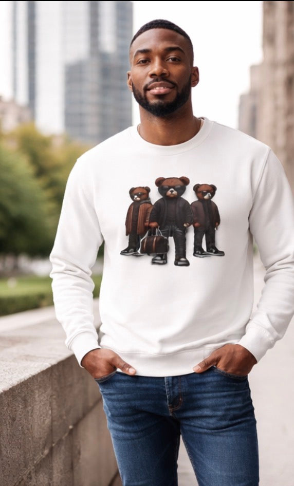Premium Teddy Bear Graphic Sweatshirt – Luxury Streetwear Style