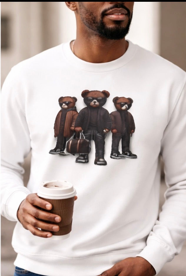 Premium Teddy Bear Graphic Sweatshirt – Luxury Streetwear Style