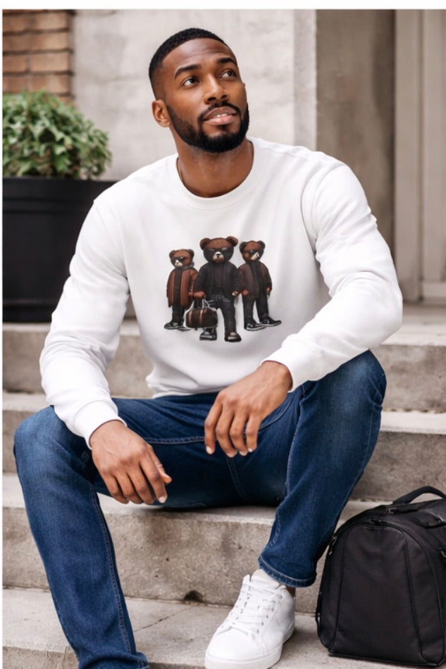 Premium Teddy Bear Graphic Sweatshirt – Luxury Streetwear Style