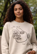 Women’s Graphic Sweatshirt “You Are a Work of art”