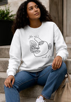 Women’s Graphic Sweatshirt “You Are a Work of art”