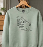 Women’s Graphic Sweatshirt “You Are a Work of art”
