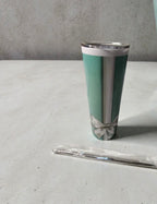 Elegant Gift Box-Inspired 20oz Tumbler with Straw