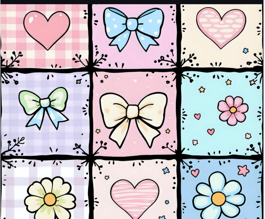 Pastel Bows 20oz Tumbler