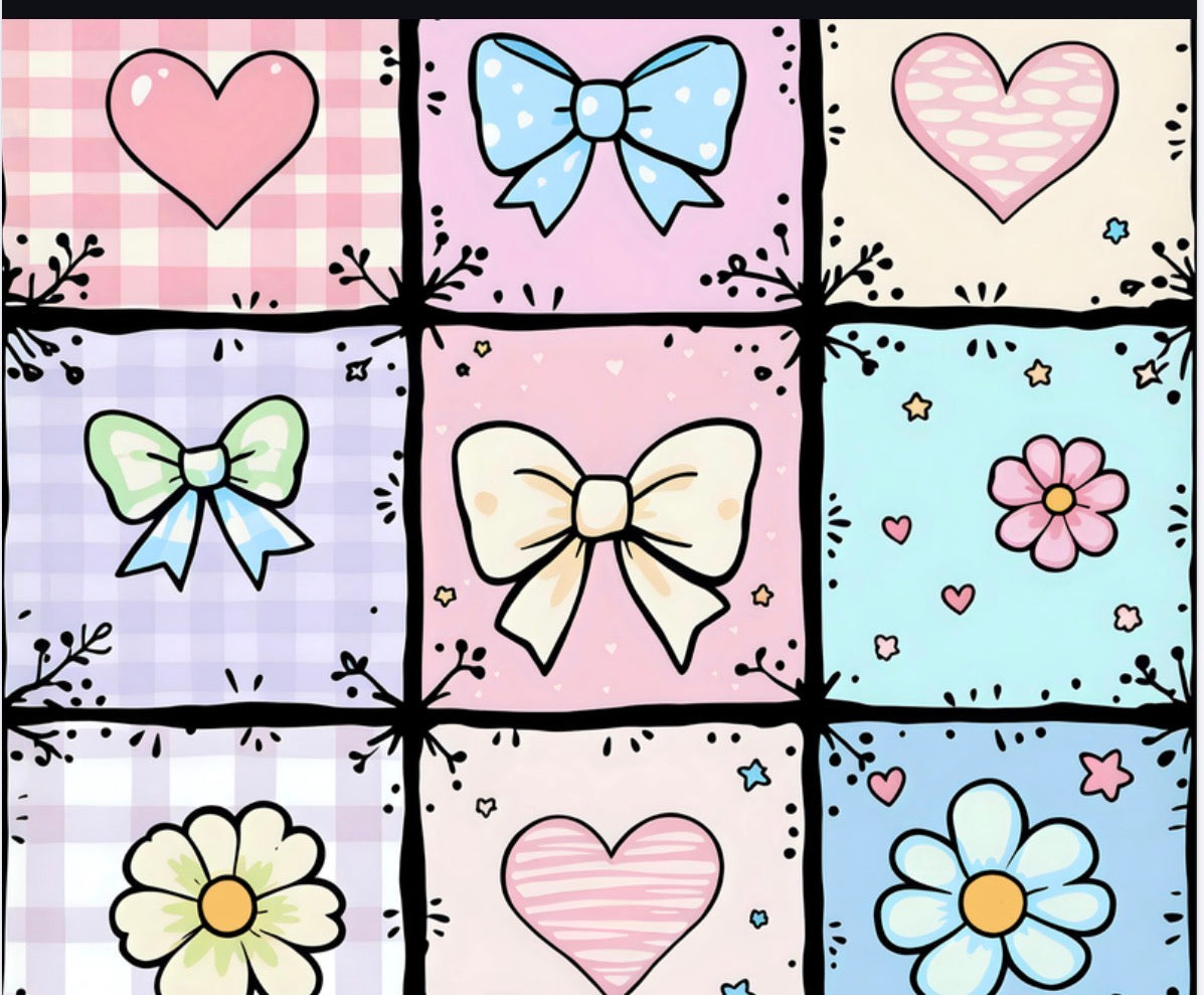 Pastel Bows 20oz Tumbler