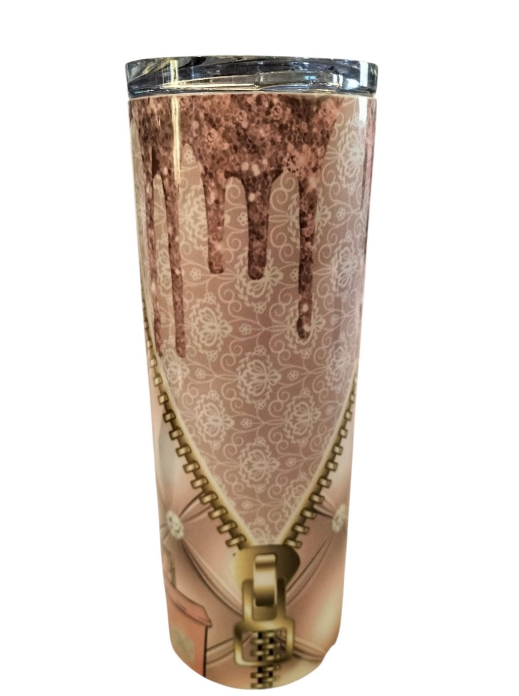 Glam Pink Zipper 20oz Tumbler