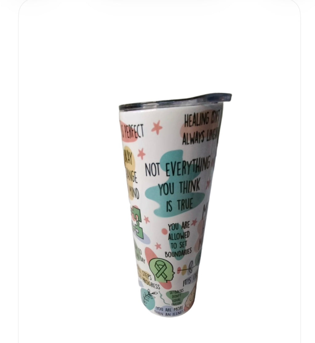 20oz Inspirational Mental Health Tumbler