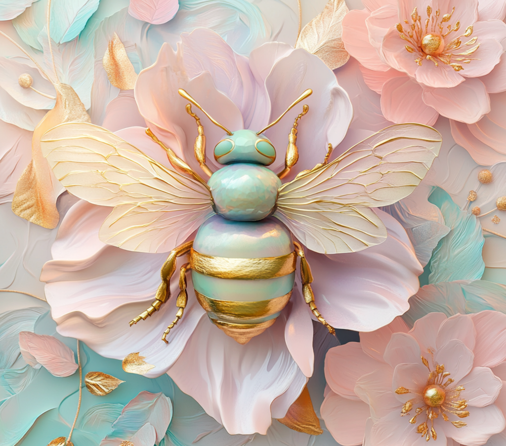 20 Oz Bee Blossom Tumbler