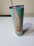 Fantasy Castle Stainless Steel Tumbler (with Straw)**