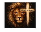 Man of Faith Lion Mouse Pad