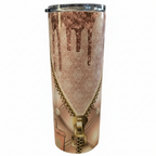 Glam Pink Zipper 20oz Tumbler