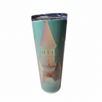 Fantasy Castle Stainless Steel Tumbler (with Straw)**