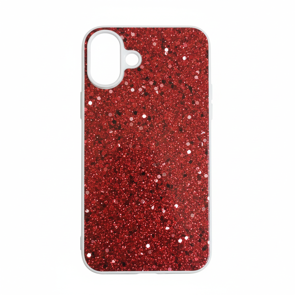 Sparkle Red Design Style Phone Case Compatible with iPhone