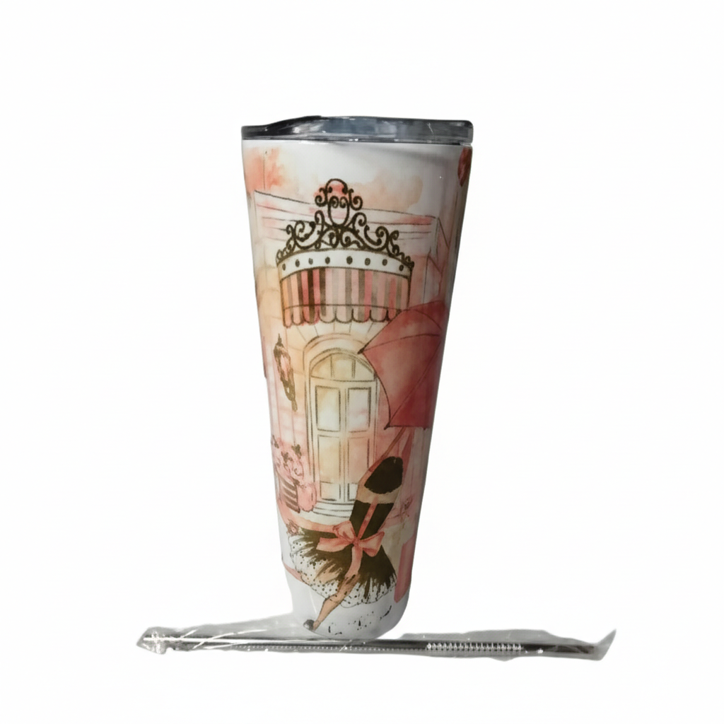 Parisian Chic 20oz Tumbler – “La Vie est Belle” Design
