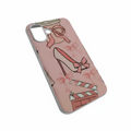 Pink High Heel & Bow Pattern Phone Case Compatible with iPhone