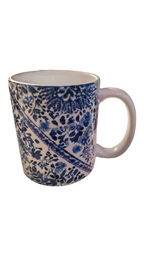 Blue Floral 11oz Ceramic Mug
