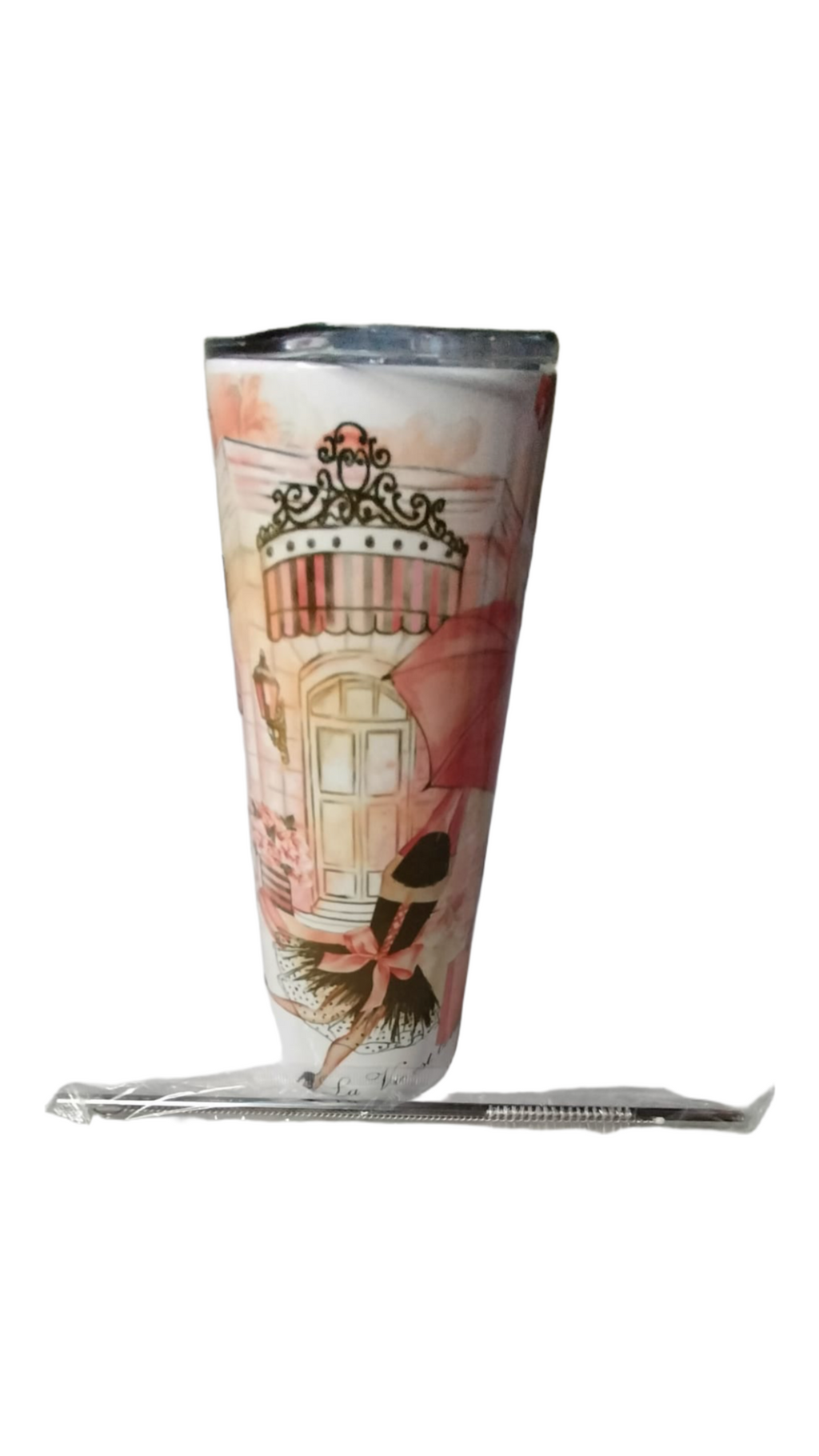 Parisian Chic 20oz Tumbler – “La Vie est Belle” Design